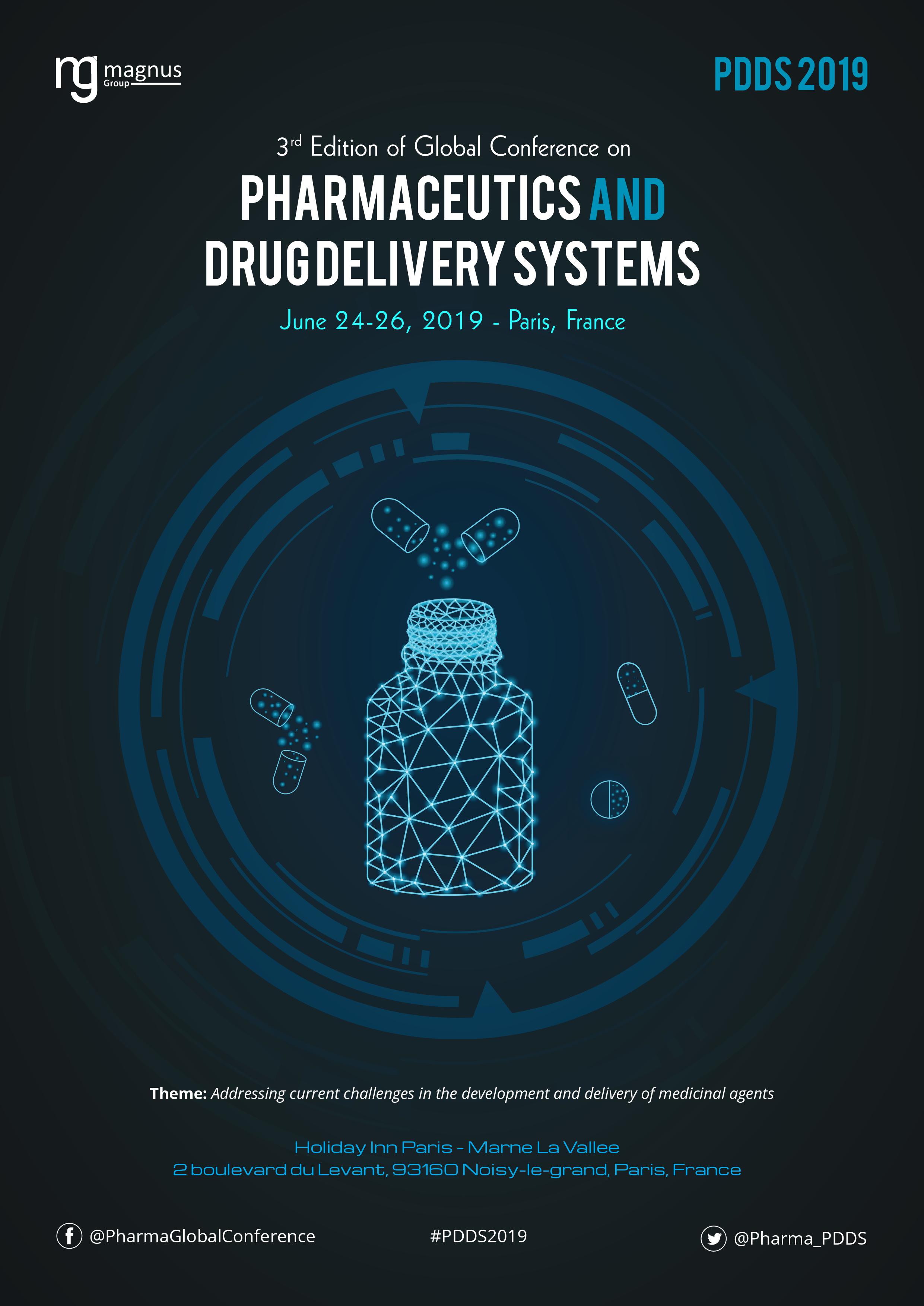 Global conference on Pharmaceutics and Drug Delivery Systems | Paris, France Event Book