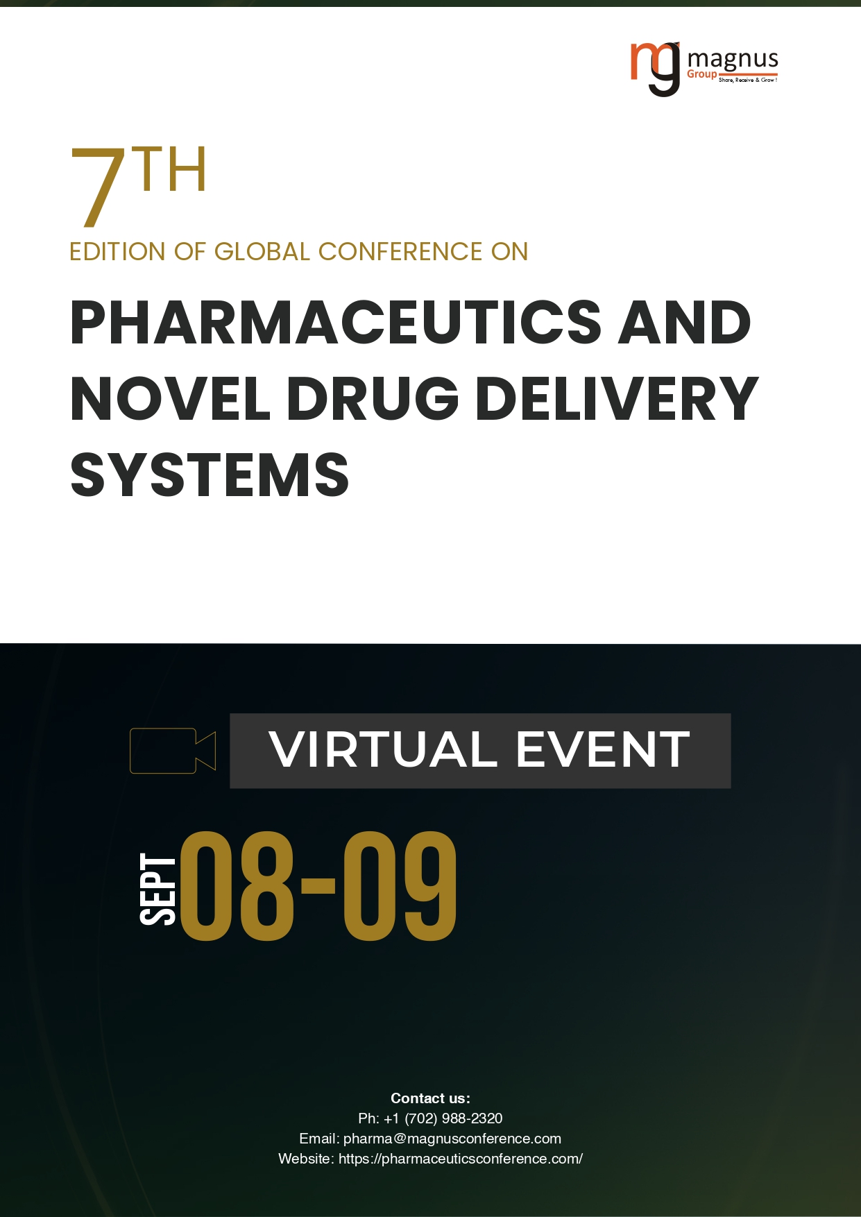 7th Edition of Global conference on Pharmaceutics and Drug Delivery Systems | Online Event Book